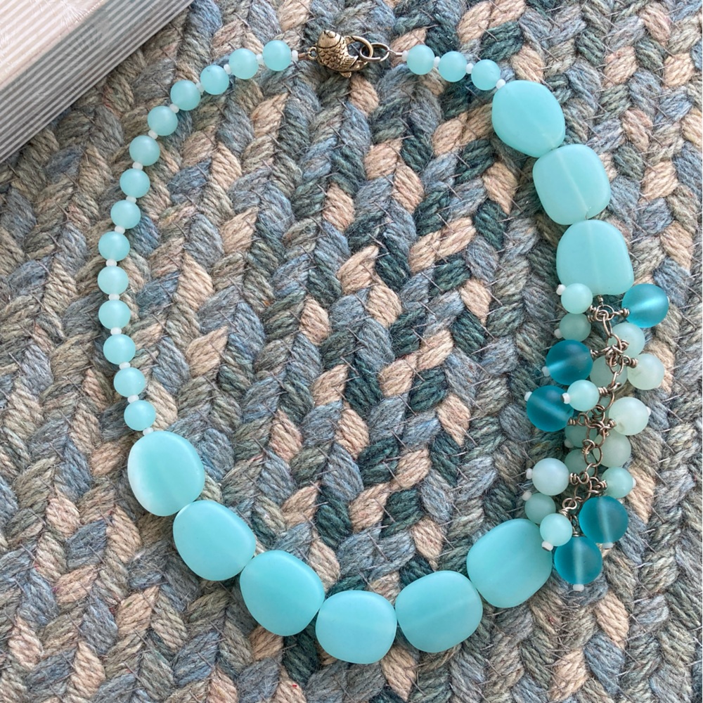 Beach Glass Beaded Necklace